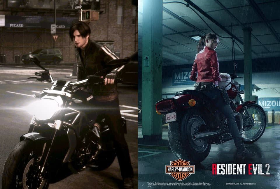 Who is better in riding motorcycle, Leon or Claire? — 2