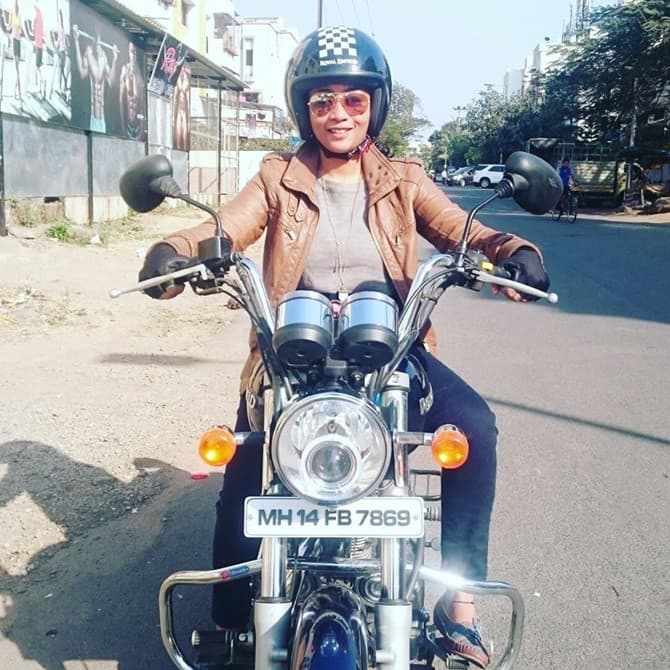 She's a biker. A single mom. — 2