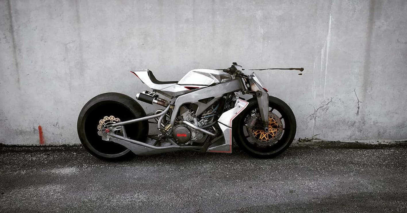 Итальянские страсти: супермото Aprilia превратился в кастомный спортбайк — 3
