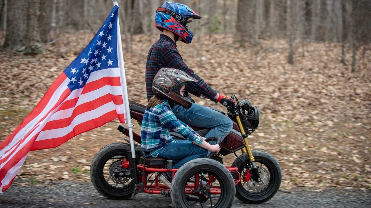 Американский GUS: Honda Grom превратилась в колясочник — 3